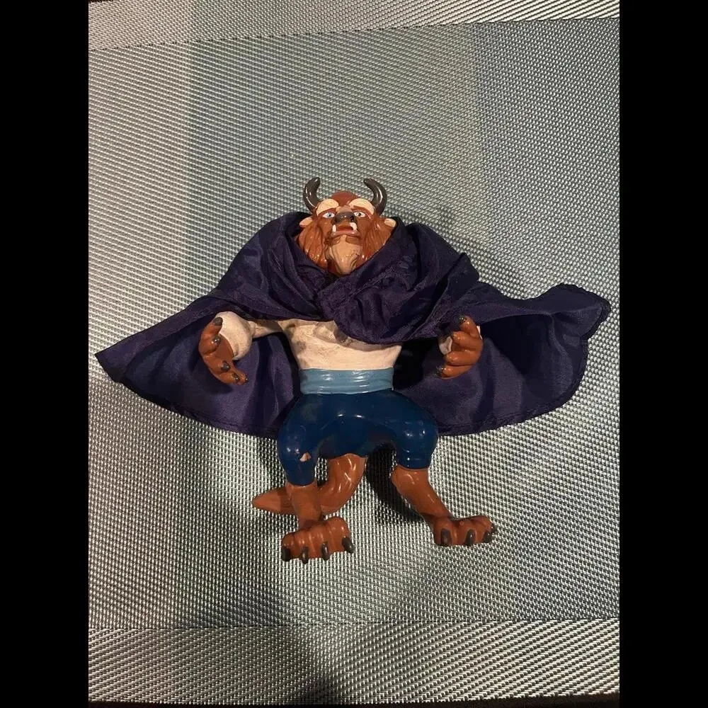 Vintage‎ Disney Just Toys Beauty and the Beast BEAST Rubber Action Figure